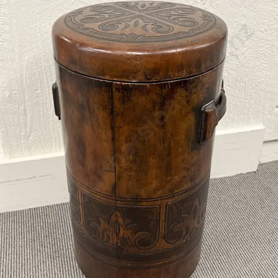 Vintage Leather Storage Box