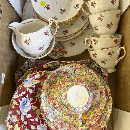 Box of Assorted Fancy China