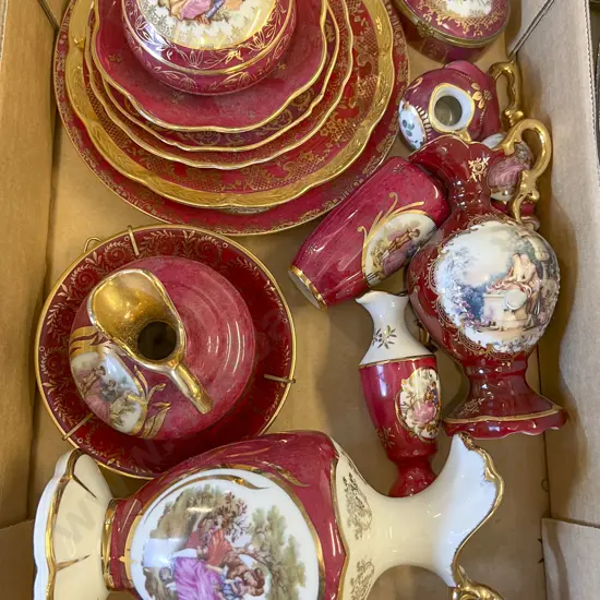 Box Quantity of Assorted Limoges