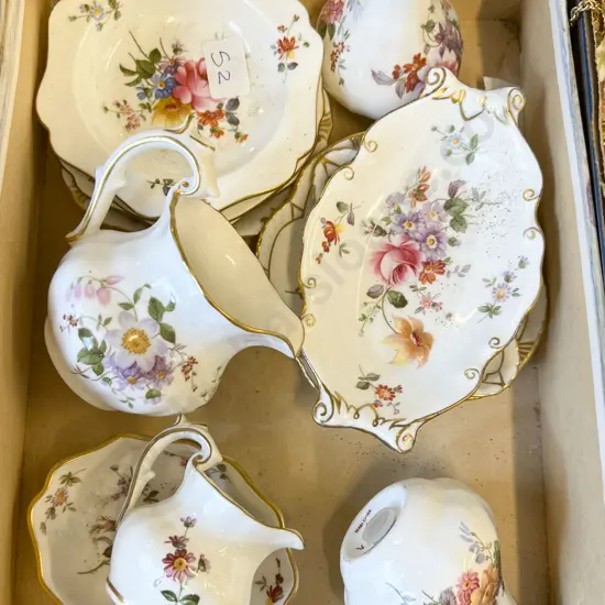 Quantity of Assorted RCD Floral China
