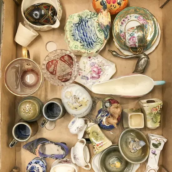 Box of Assorted Ornaments Etc.