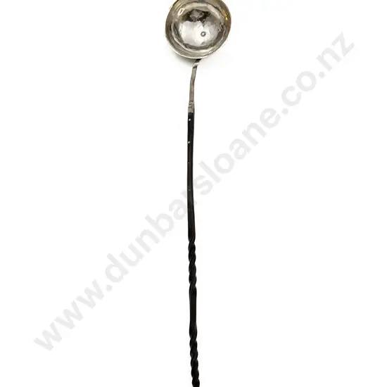 19th Century Silver Punch Ladle
