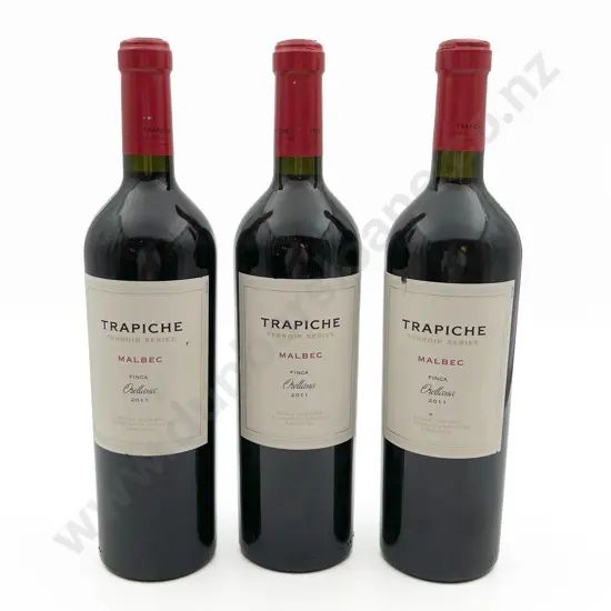 Three Bottles of Trapiche Terroir Series Malbec "Orellana" 2011