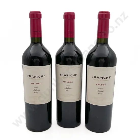 Three Bottles of Trapiche Terroir Series Malbec "Coletto" 2011