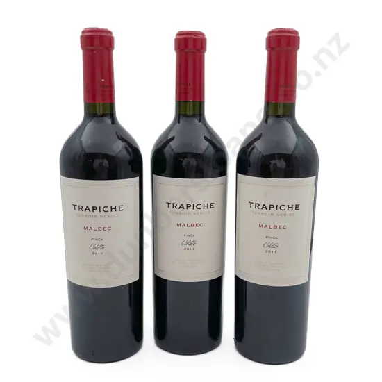 Three Bottles of Trapiche Terroir Series Malbec "Ambrosia" 2011