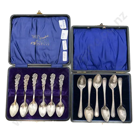 Two Boxed S/S Teaspoon Sets