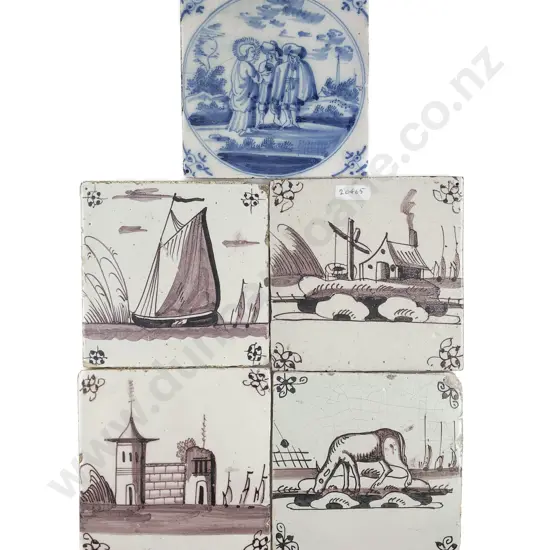 Five Antique Tiles