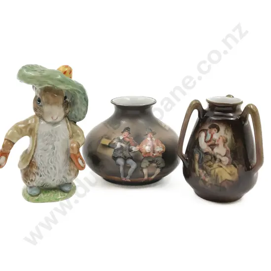 Beswick Beatrix Potter Figure Together With Two Pieces of Royal Bayreuth (3)