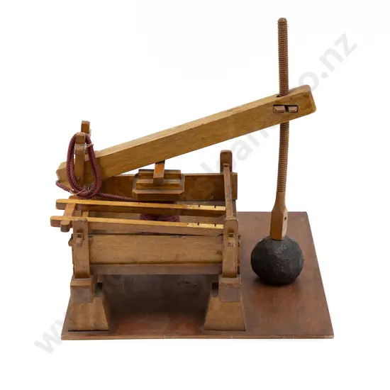 Homemade Wooden Model of a Press