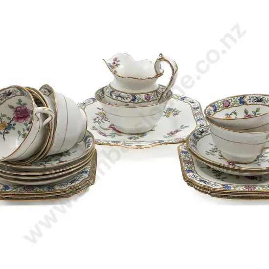 Aynsley Floral Decorated Tea Set