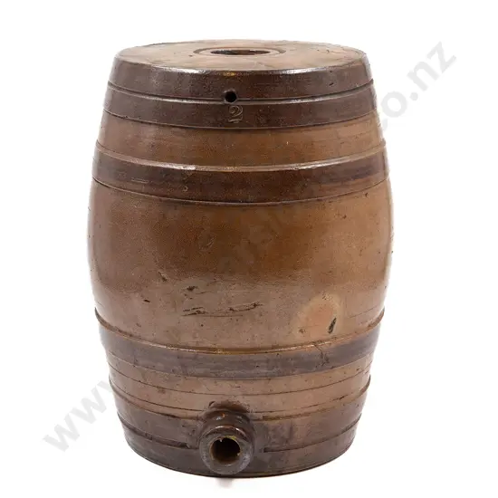 Victorian Stoneware Spirit Barrel