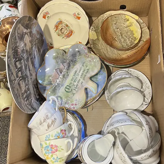 Box of Assorted Fancy China Incl. RD