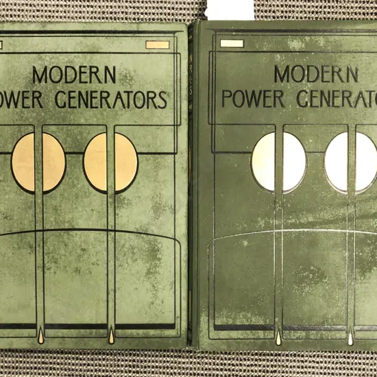 Two Art Deco Volumes on Modern Power Generators