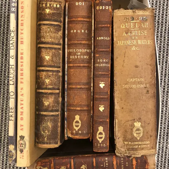 Small Box of Leather Bound NZ Volumes