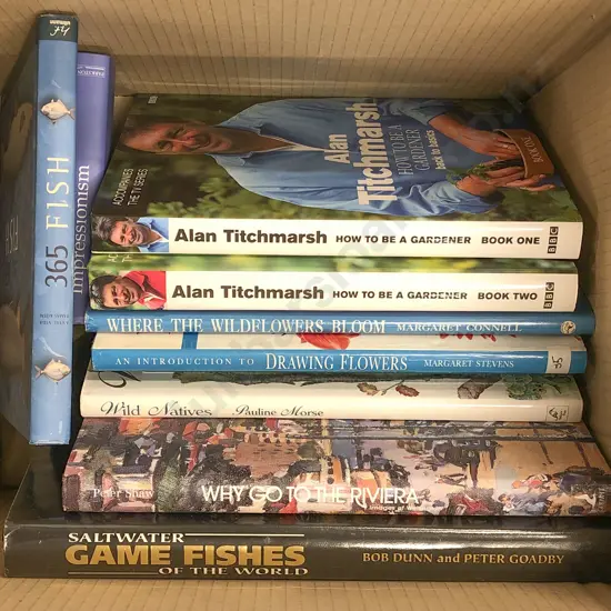 Box of Coffee Table Reference Books