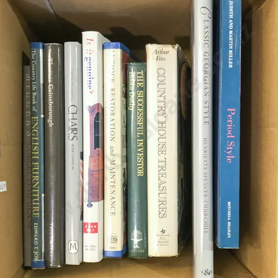 Box of Books on Antiques
