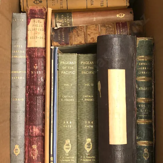 Box of NZ and Pacific Related Books (ex libris)