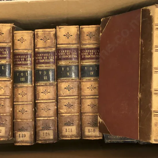 Box of Leather Bound and Other Volumes (Ex Libris)