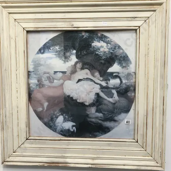 Framed Antique Print