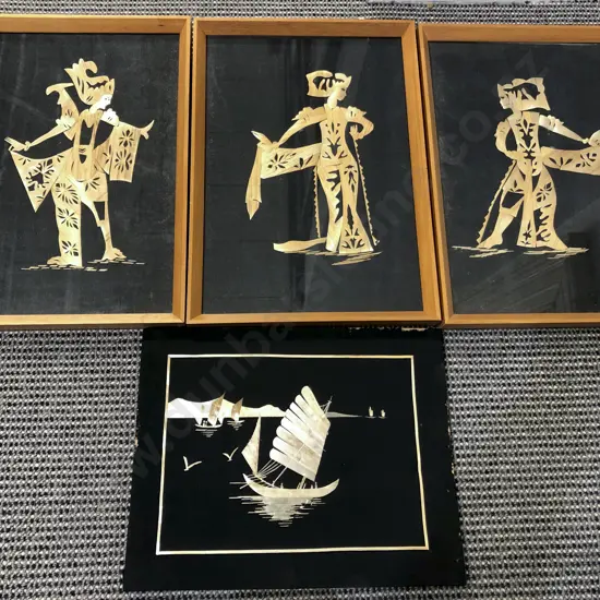 Three Mixed Media Artworks and One Loose (4)