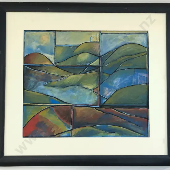 Framed Abstract Landscape