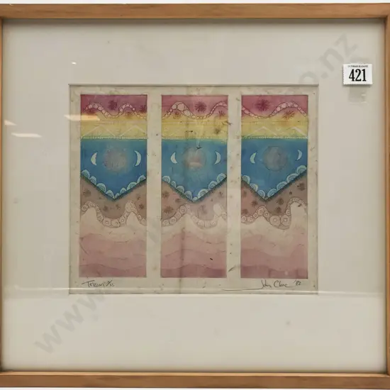 Limited Edition Abstract Work "Trisun" by John Clere