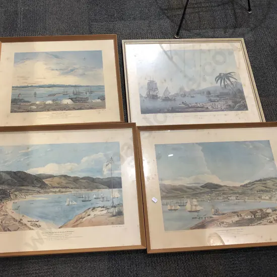 Four Framed Historical Prints