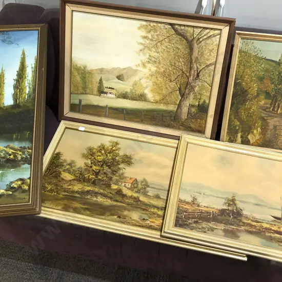 Five Framed Prints and Originals