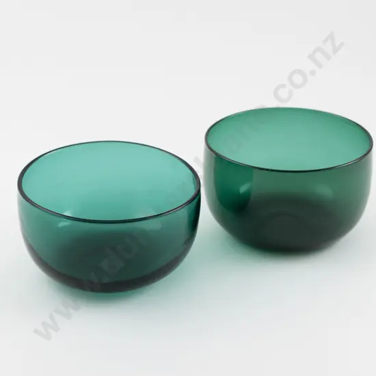 Two Early Victorian Bristol Glass Finger Bowls