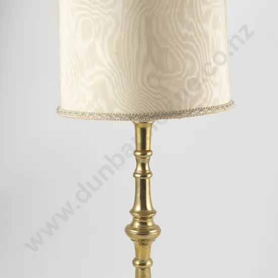 Brass Candlestick Column Table Lamp