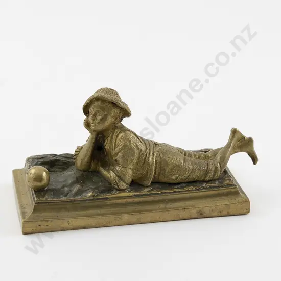 Victorian Brass Desk Paper Weight