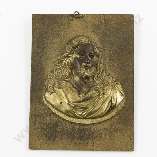 Late C19th Gilt Bronze Plaque