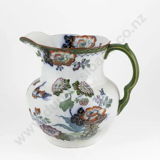 Large Vict Masons Ironstone Water Jug