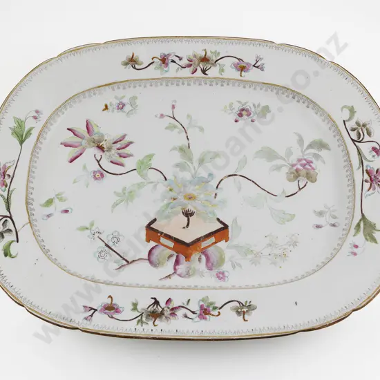 Large Vict Indian Tree Pattern Ashet