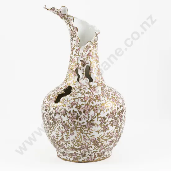 Unusual European Art Nouveau Baluster Vase