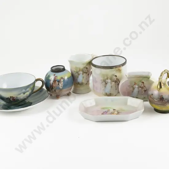 Collection Seven Pieces Royal Bayreuth Porcelain