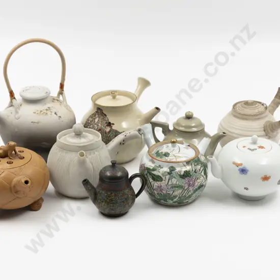 Collection Nine Japanese Small Teapots