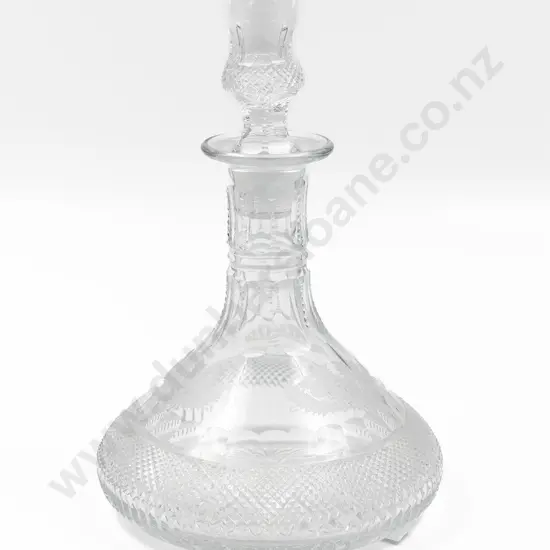 Edinburgh Crystal Ships Whisky Decanter