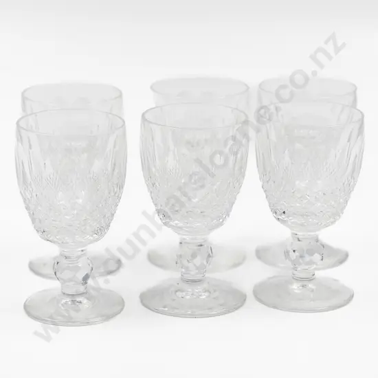 Set Six Waterford Crystal Port Glasses