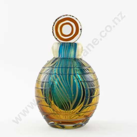 Large Heavy Murano Glass Scent Bottle