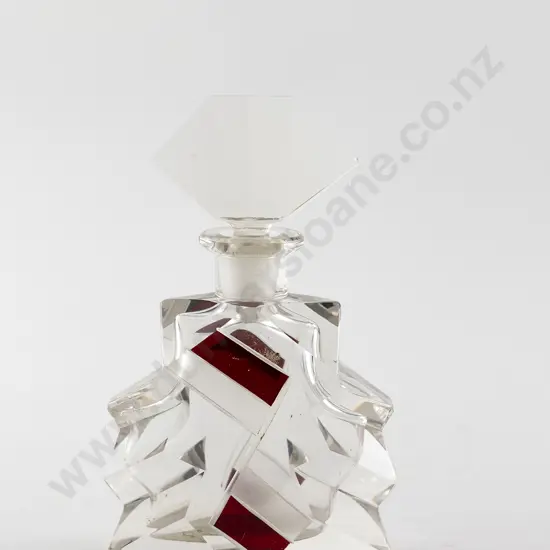 Art Deco Crystal Scent Bottle