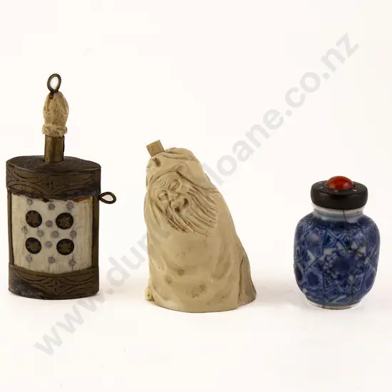 Three Asian Snuff Bottles