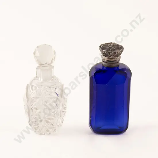 Victorian Bristol Blue Salts Bottle