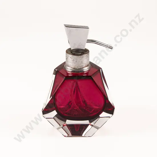 Mid C20th Murano Sommerso Style Scent Atomiser