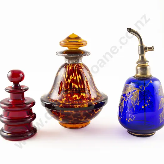 Three Early C20th Scent Bottles