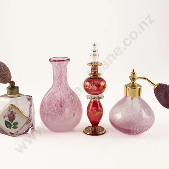 Four Various Scent Atomiser and Bottles