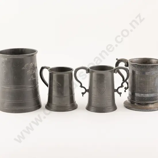 Victorian Pewter Quart Inn Mug