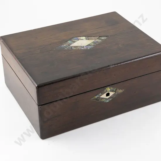 Late Victorian Walnut Work Box