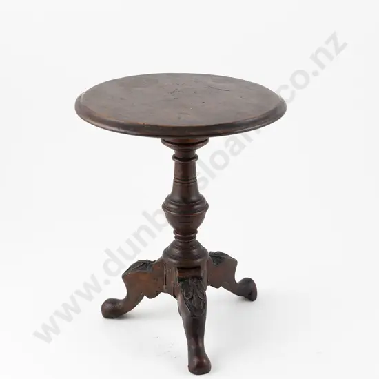 Late C19th NZ Colonial Burr Totara Miniature Wine Table