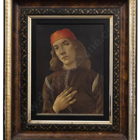 After Sandro Botticelli - Renaissance Portrait Of A Youth